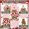 Assorted Rubber Gingerbread Figurines Ornaments for Christmas Tree Decorations, Christmas Gingerbread Man Ornaments